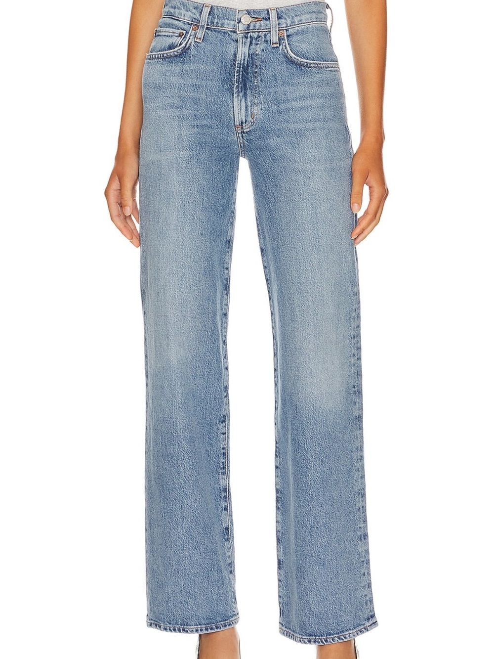 Agolde harper Light Blue Straight Leg Jeans